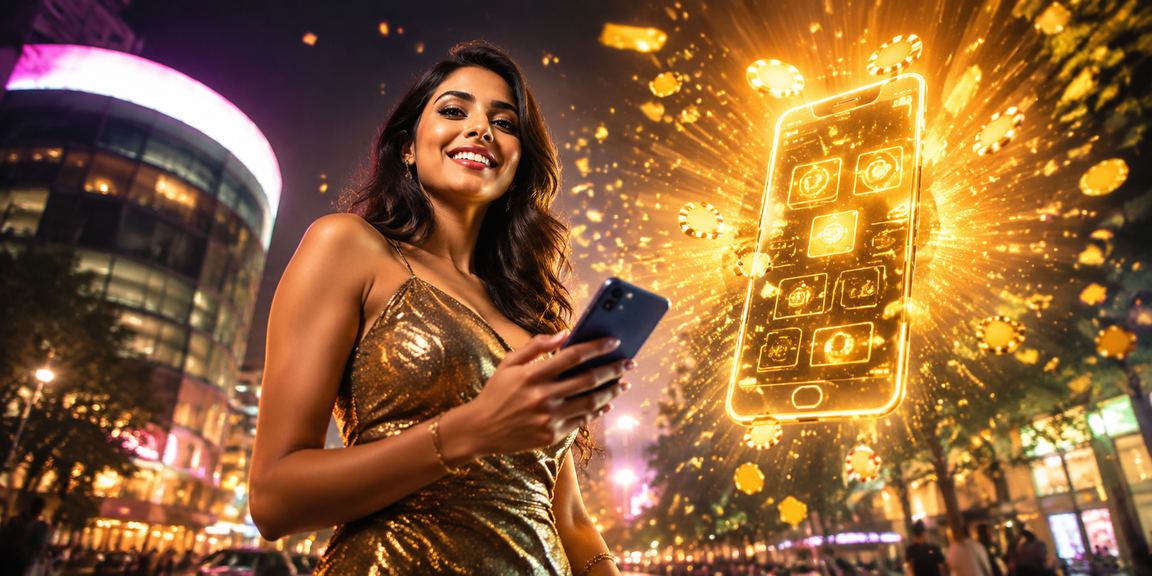 Casino player betting while watching cricket on mobile